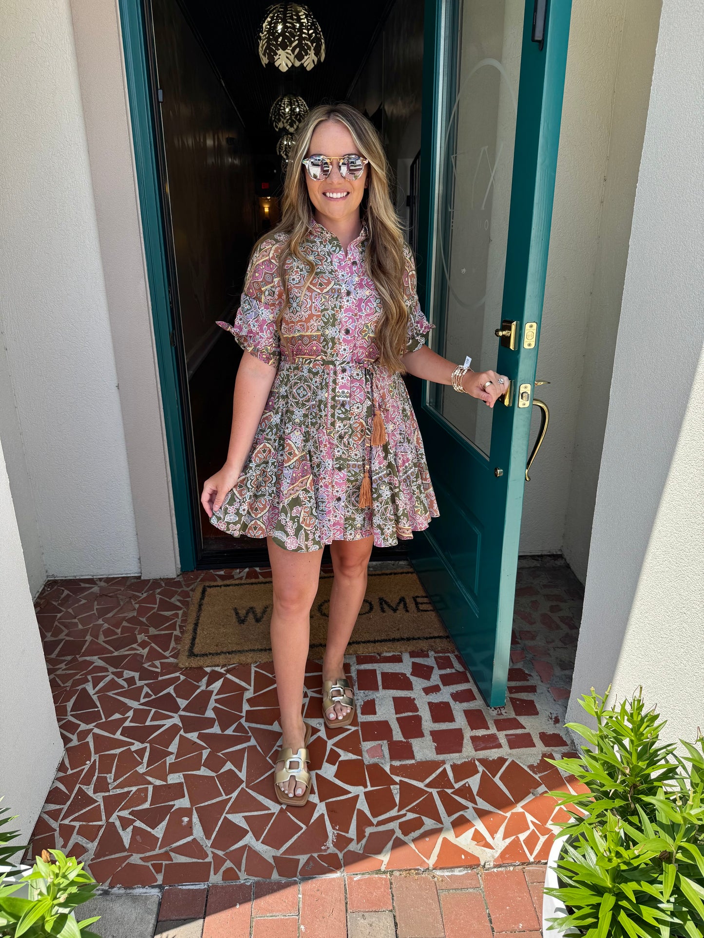 Evergreen All Clear Flared Hem Dress