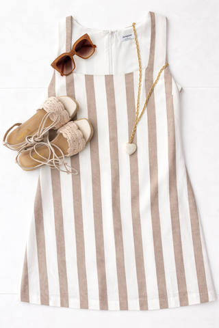 Linen Striped Dress