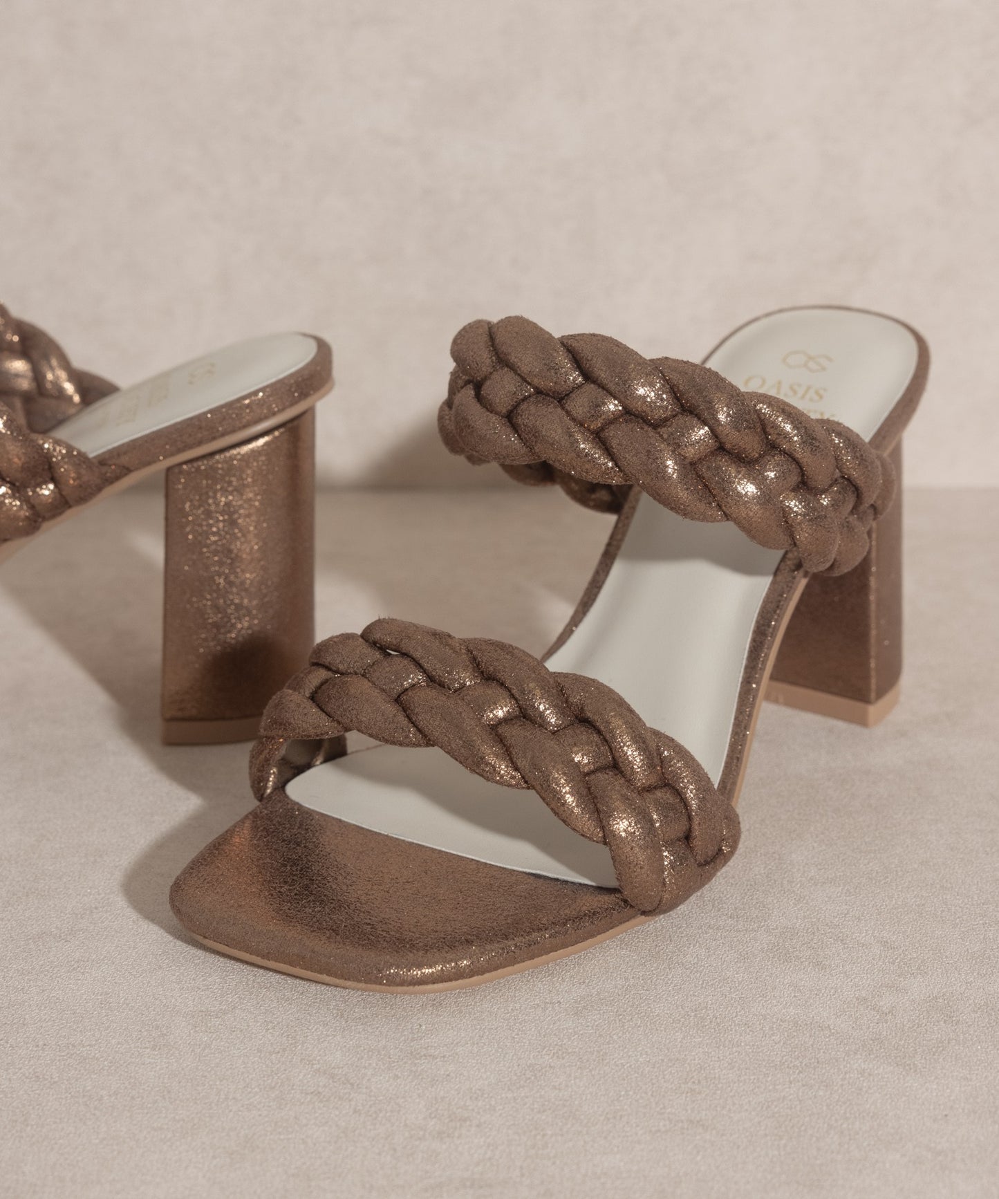 Bronze Braided Heel