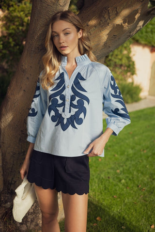Applique Detail Top