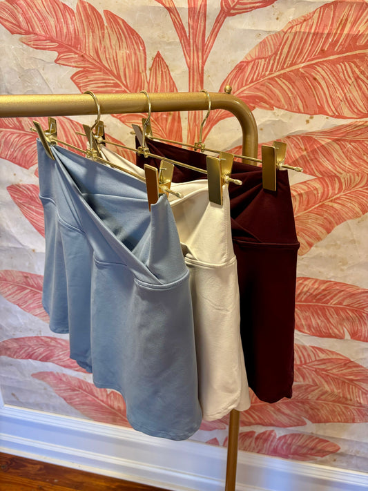 Butter V Shaped Band Skort-Saturday Steal