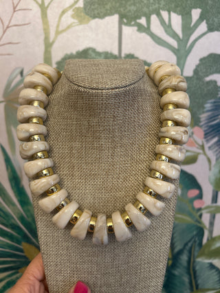 Greta Stone & Gold Necklace