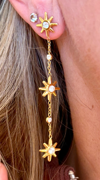 Dangle Star Earrings