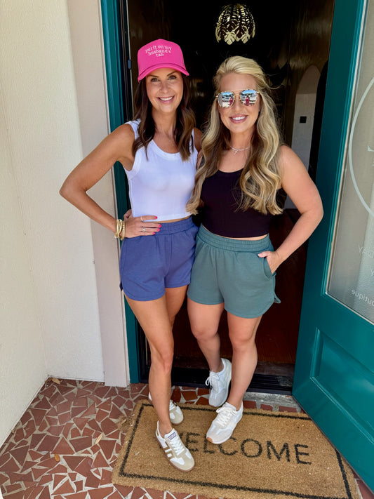 Scuba Elastic Waistband Shorts-Saturday Steal