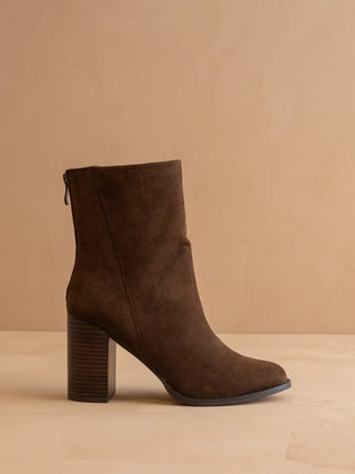 Maxine Coffee Suede Boot