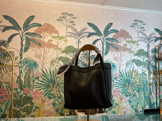 Black Scarf Handbag
