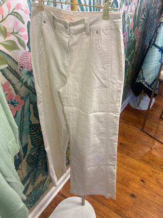 Cream Sydney Cotton Twill Pants