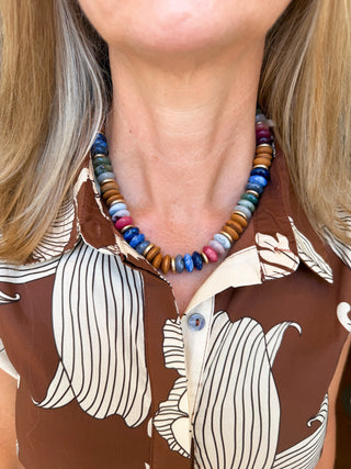 Mallory Multicolor Beaded Necklace