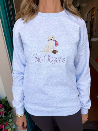 Dog Pompom Game Day Sweatshirts