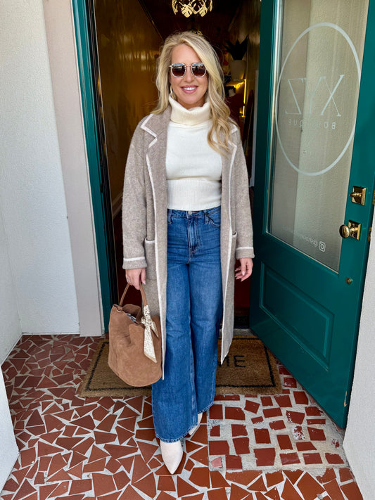 Collared Sweater Jacket