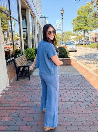 Mock Neck Sweater Pants Set-Saturday Steal