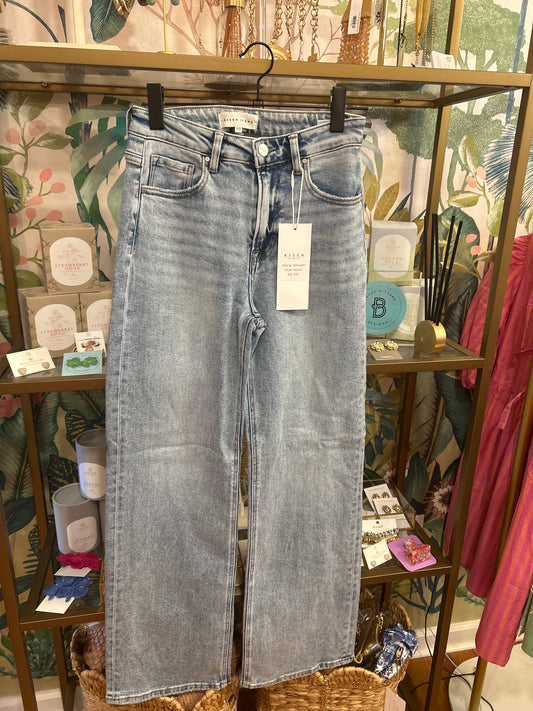 Eden High Rise Straight Leg Jeans-Risen