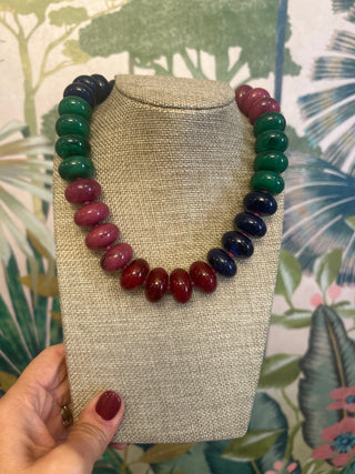 Merritt Multicolored Chunky Beaded Necklace