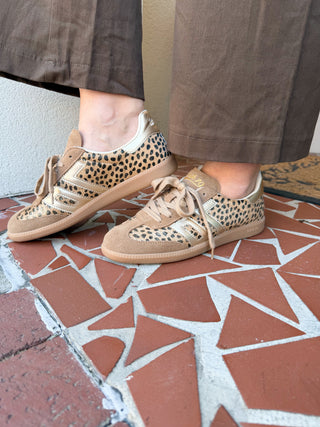 Cloud W26 Leopard Gold Sneaker