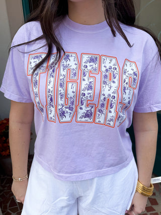 Tigers Floral Print Tee