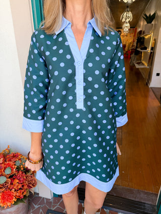 Polka Dot Shift Dress