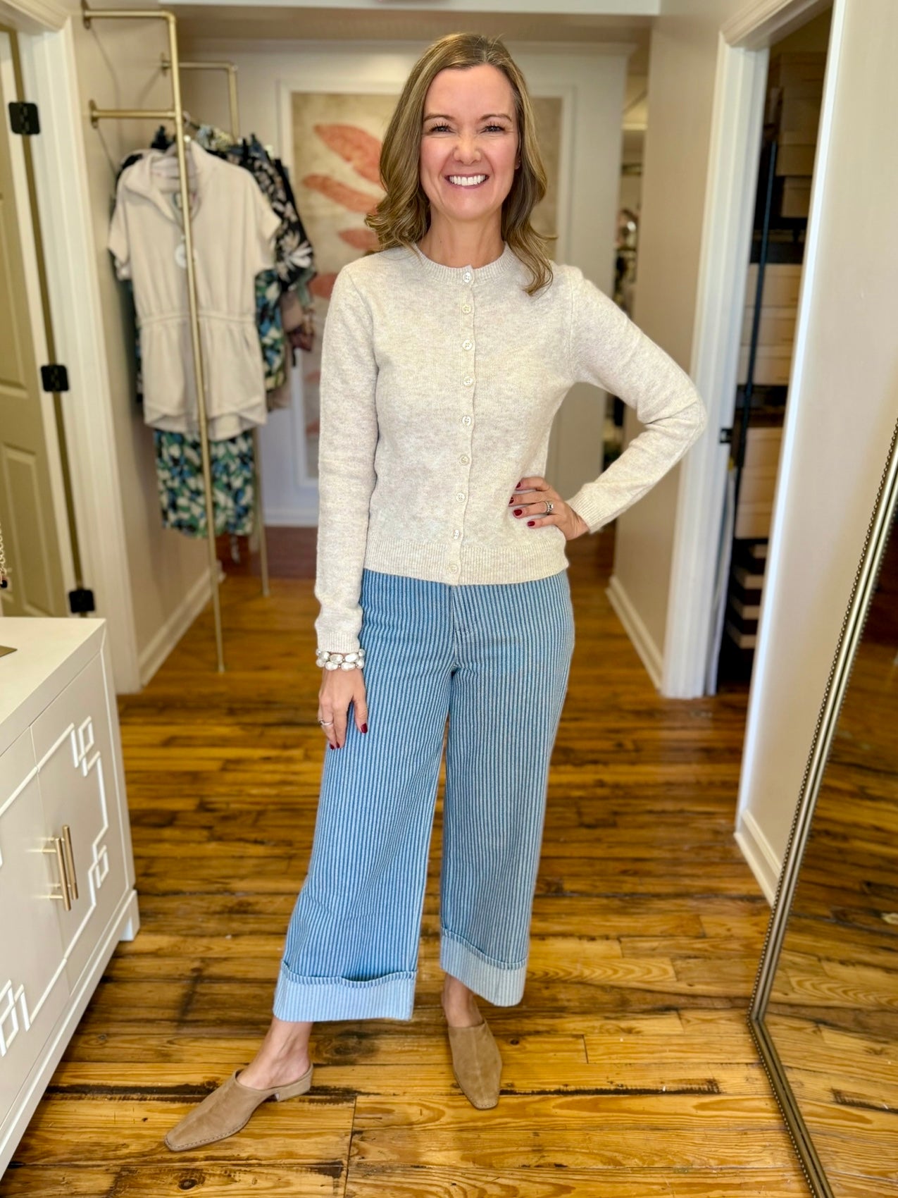 Round Neck Button Down Cardigan Sweater-Saturday Steal