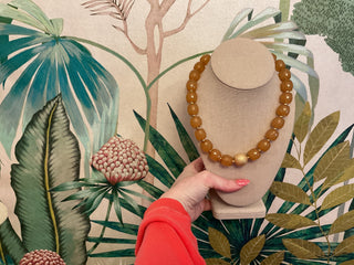 Metal Ball & Chunky Bead Necklace Set