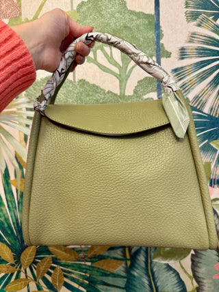 Sage Scarf Handle Purse