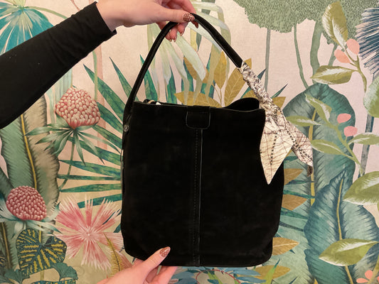 Suede Bucket Bag - Large