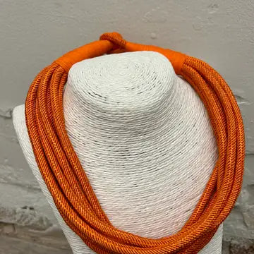 Orange Rope Necklace