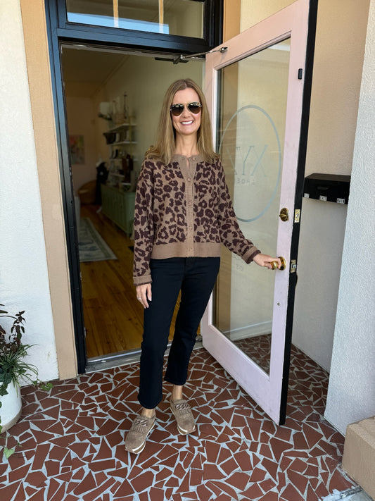 Winona Animal Print Cardigan