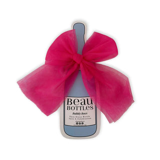 Beau Bottles Hot Pink Tulle Bottle Bow