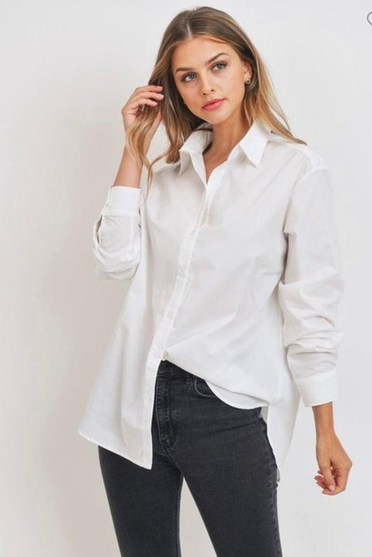 Classic White Button Down Shirt