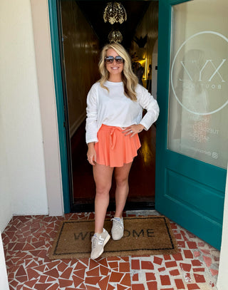 Ruffle Hem Skort-Saturday Steal