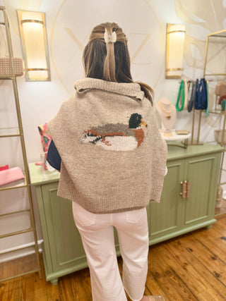 Duck Graphic Knit Sweater