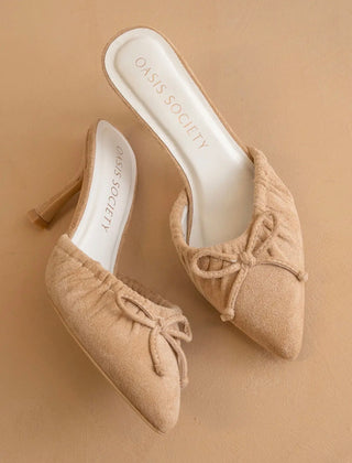 Maven Sand Suede Heel
