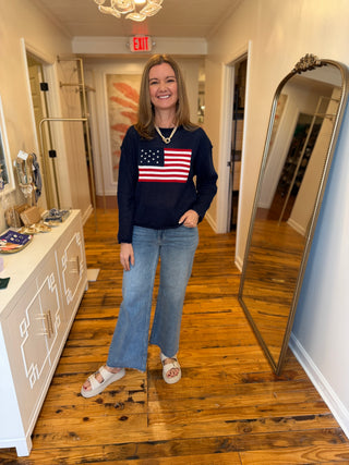 American Flag Crochet Sweater