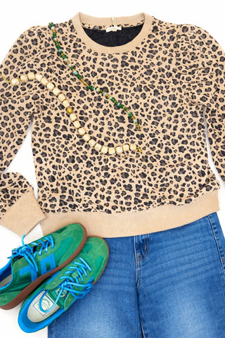 Leopard Pullover Top