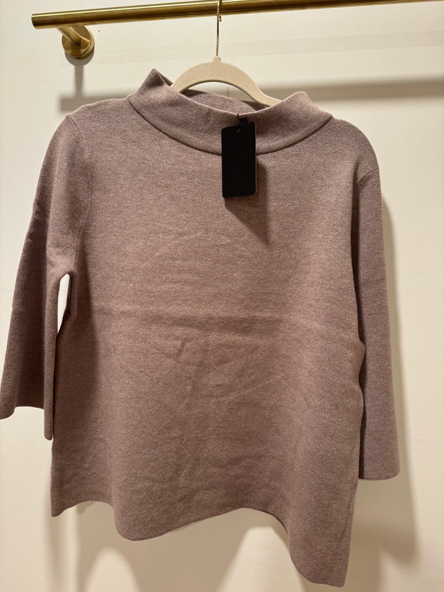 Mocha Mock Neck Sweater