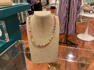 Multi Color Beaded Necklace 16"-18" Necklace