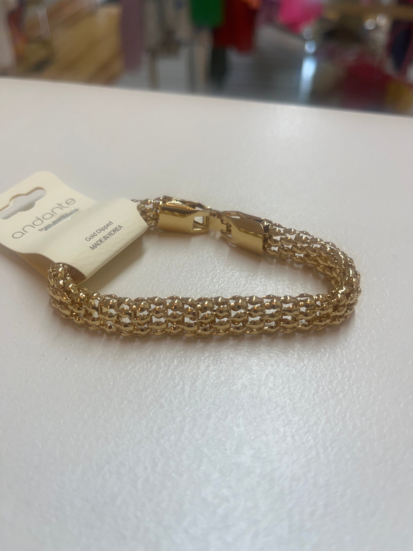 Small Gold Stretch Bracelet