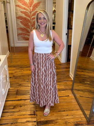 Desert Drift Midi Skirt