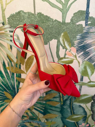 Red Bow Stiletto Heel