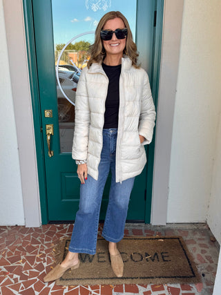 Long Quilted Puffer Coat-Saturday Steal