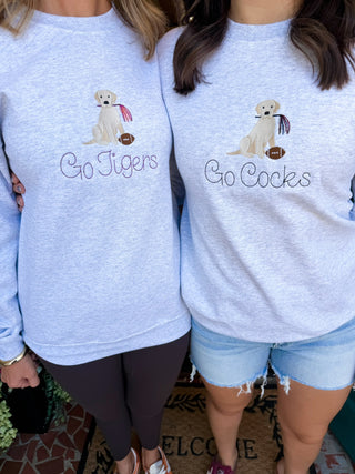 Dog Pompom Game Day Sweatshirts