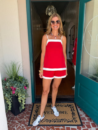 Contrast Trim Shorts