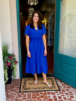 Fit & Flare Maxi Dress-Saturday Steal