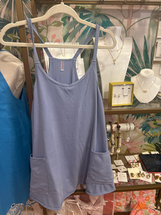 Blue Ash Hot Shot Mini Dress-Free People Movement