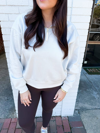 Half Zip Sweatshirt-Saturday Steal