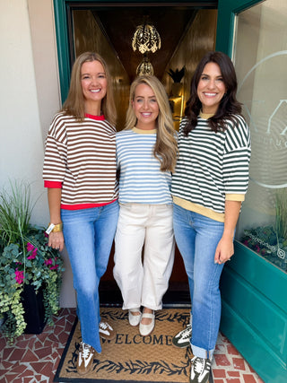 Striped Colorblock Top-Saturday Steal