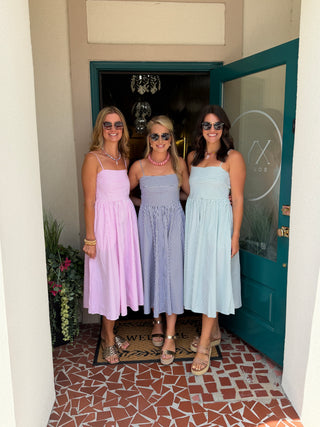Striped Midi Dress-Saturday Steal