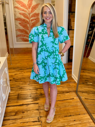 Riona Floral Candace Tiered Dress