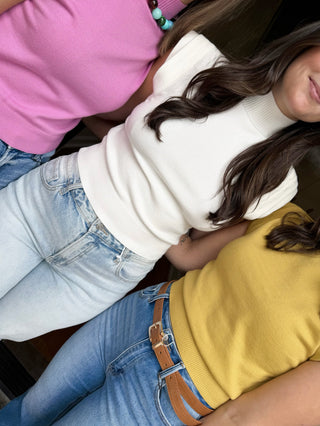 Mock Neck Knit Top-Saturday Steal