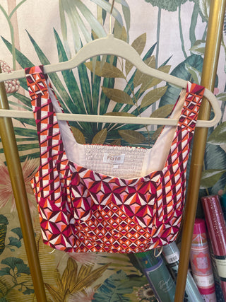 Geo Pattern Square Neck Top