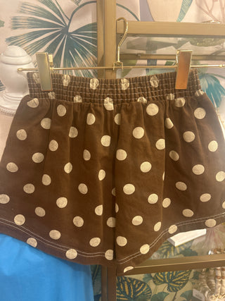 Mocha Polka Dot Shorts